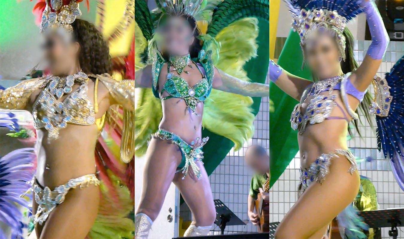 【フェチ動画】4K高画質！カナリアカラーの衣装に身を包んだ華麗なダンサー達によるブラジルサンバショー